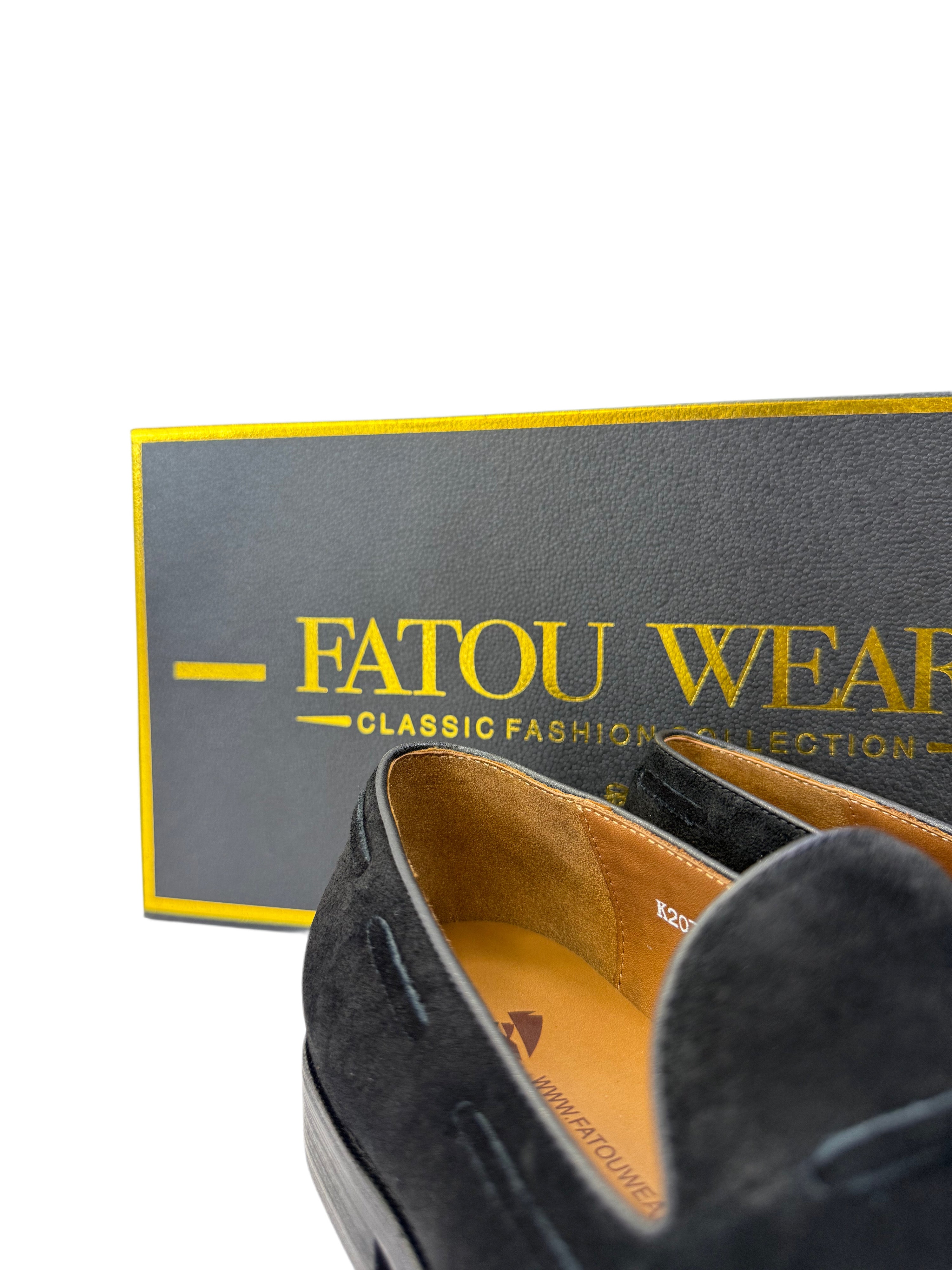 Fatou Wear Classic Suede Loafers - Black