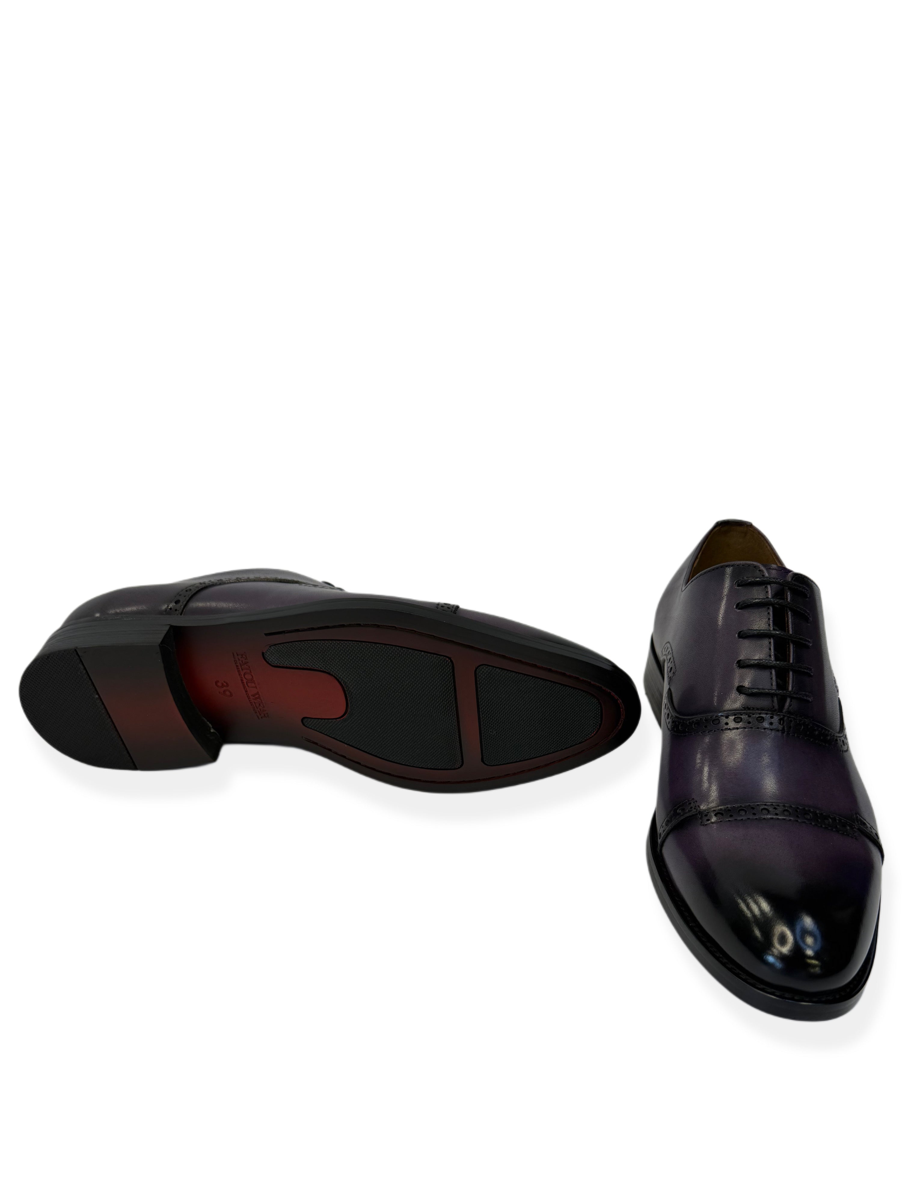 Men’s Classic Oxford Dress Shoes - Purple