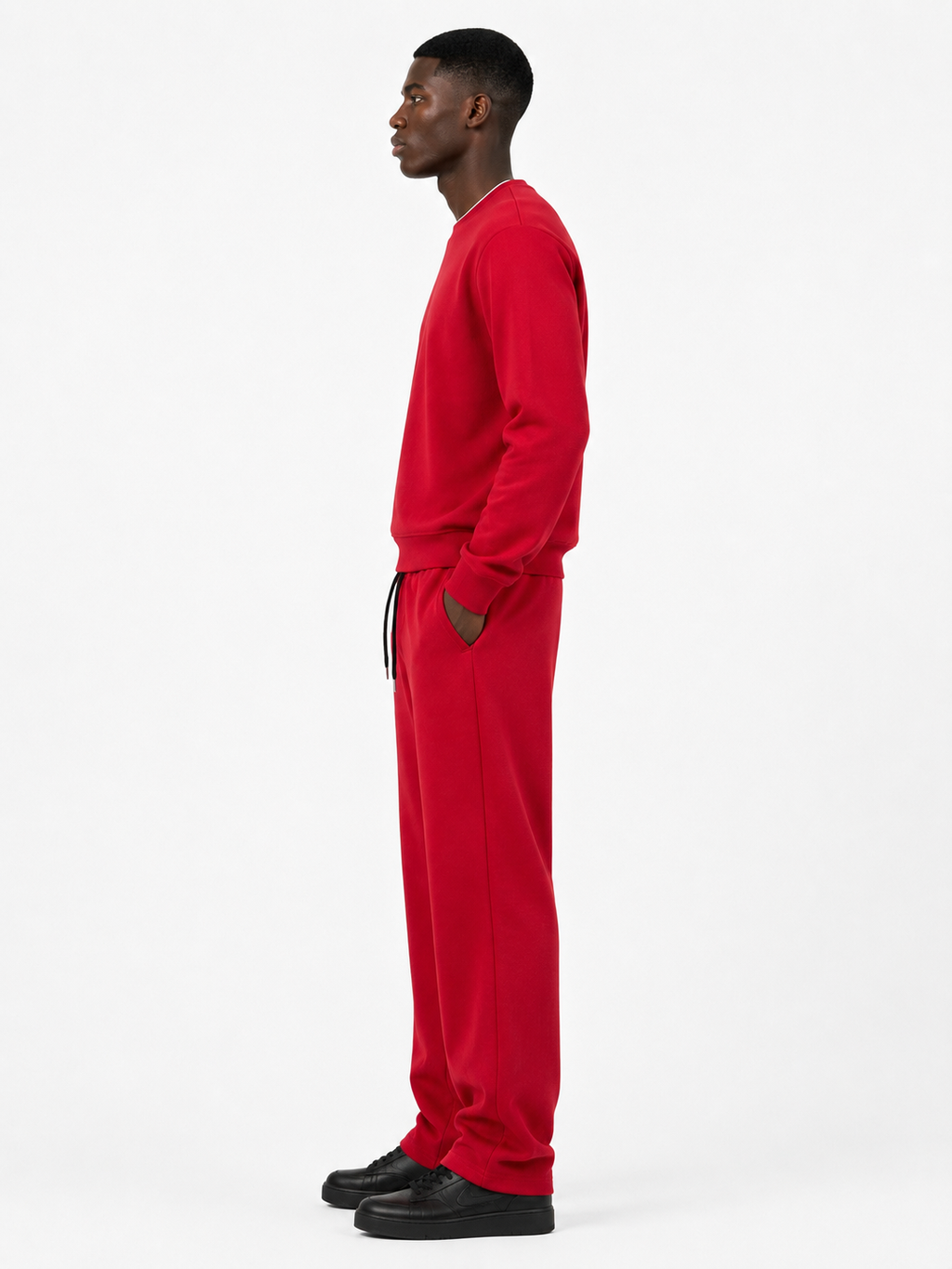 Comfort Cotton Tracksuit Set - Red