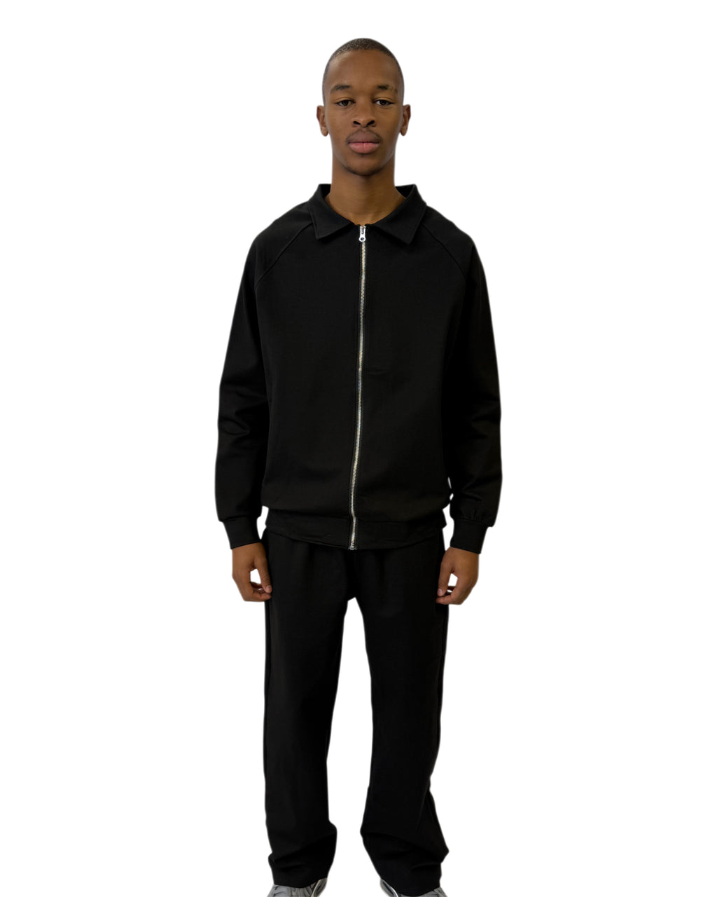 FW Zip-Up Midnight Edge Tracksuit Set-Black