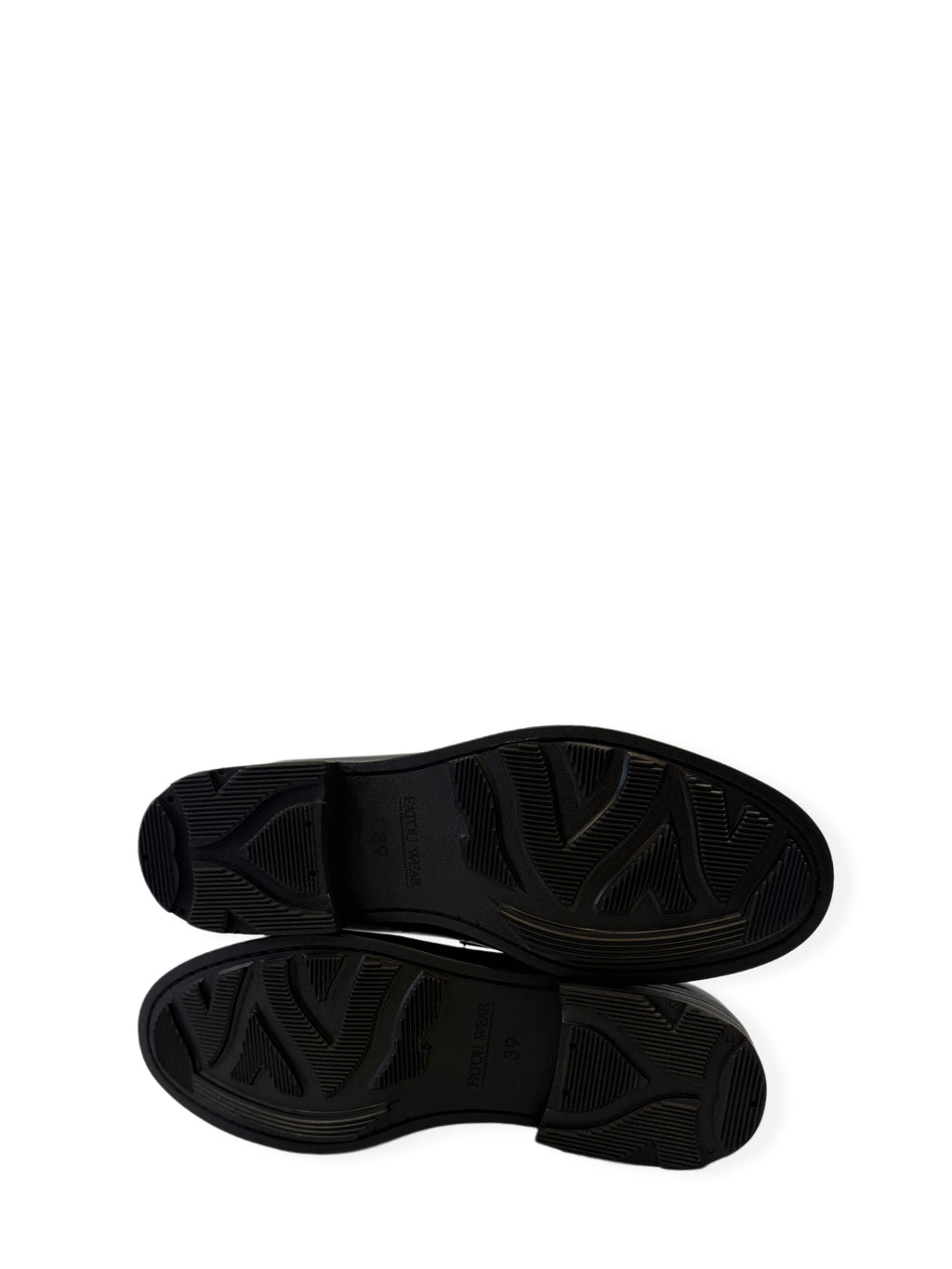 Woven Leather Loafers - Black