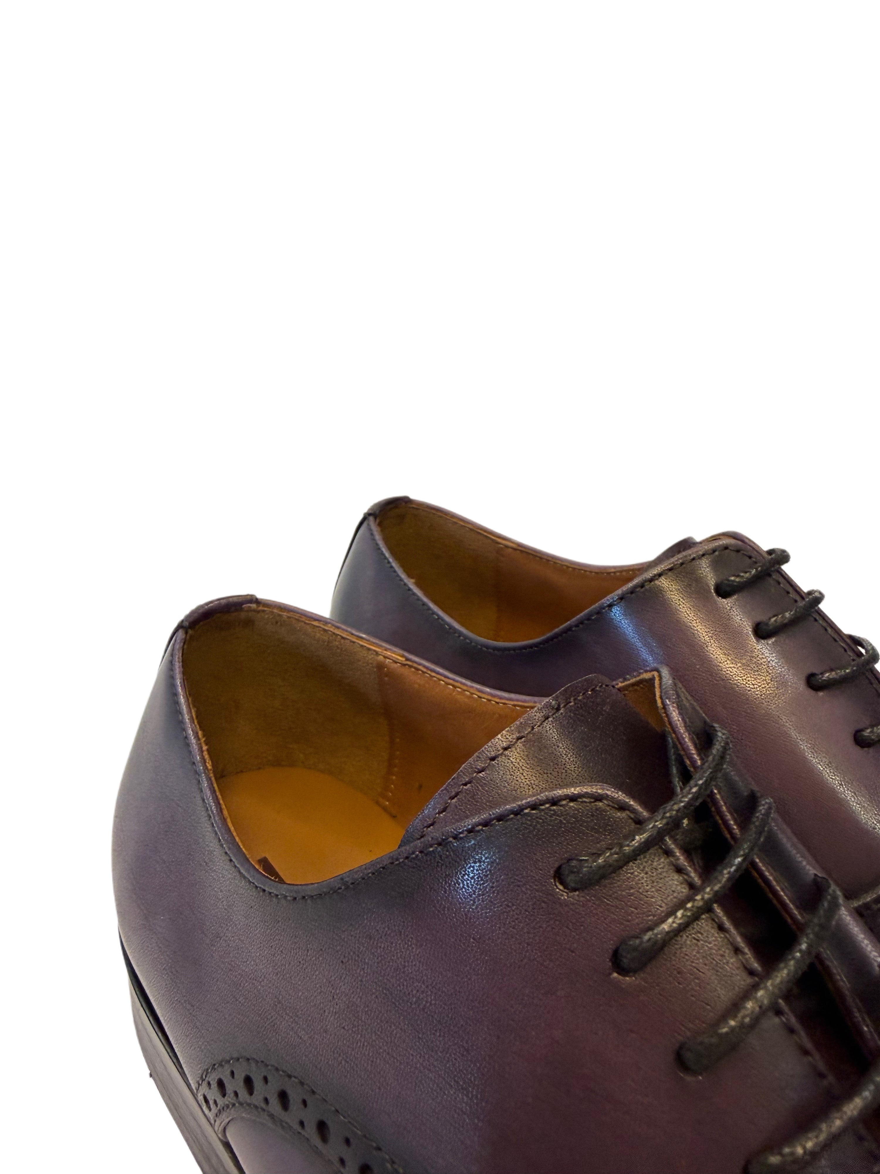 Men’s Classic Oxford Dress Shoes - Purple