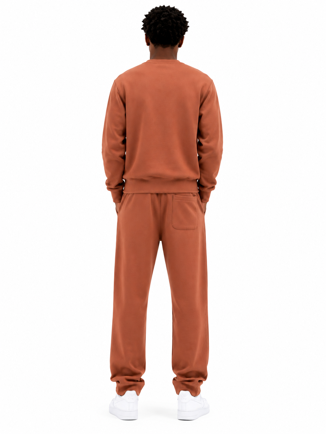 Comfort Cotton Tracksuit Set - Peach