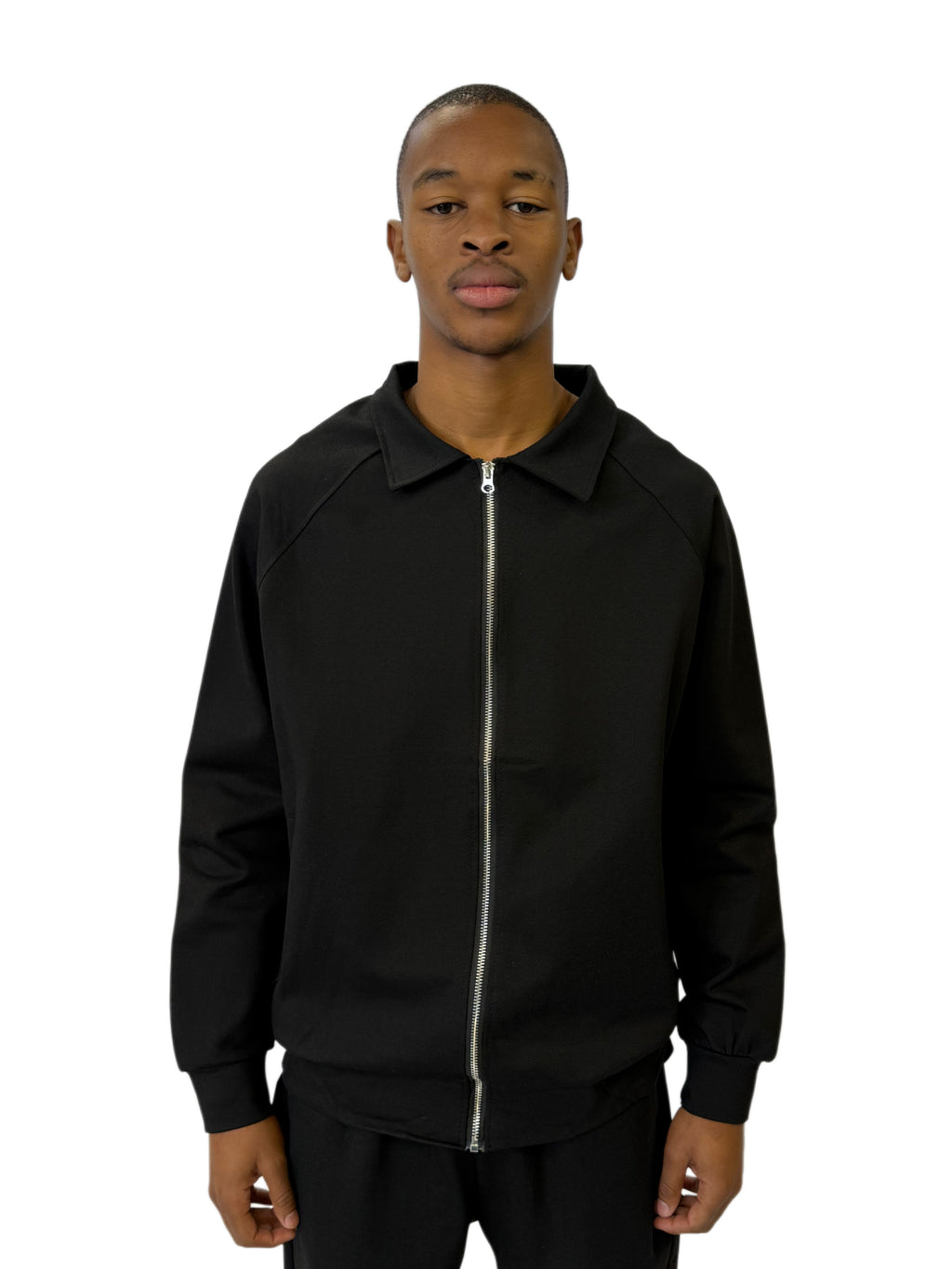 FW Zip-Up Midnight Edge Tracksuit Set-Black