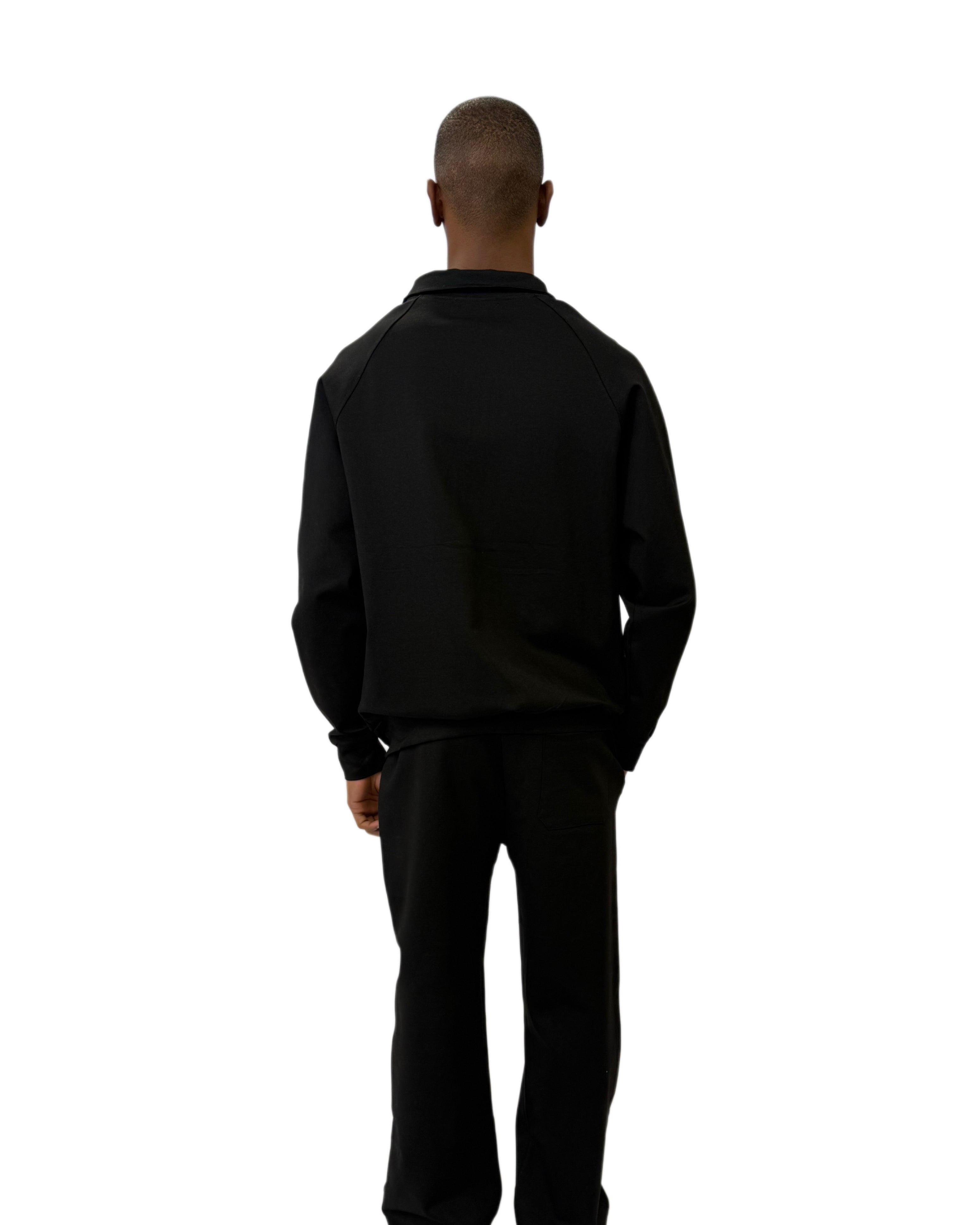 FW Zip-Up Midnight Edge Tracksuit Set-Black