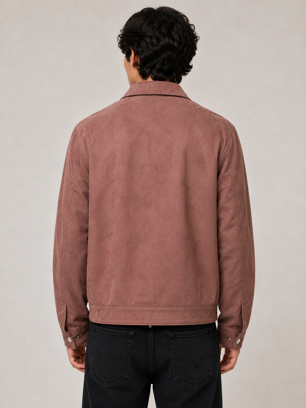 FW Men’s Suede 4 Pocket Casual Jacket - Dusty Rose