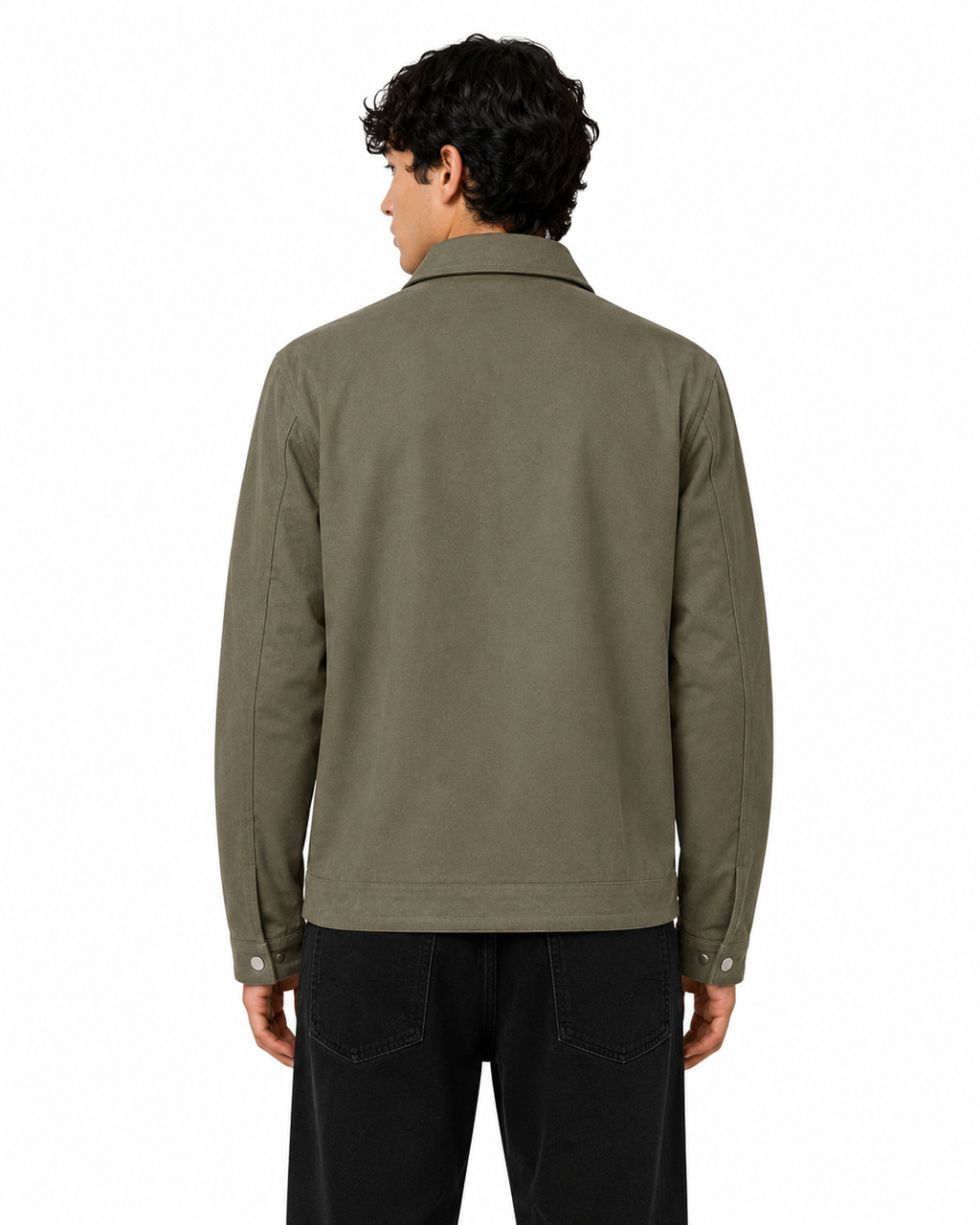 FW Men’s Suede 4 Pocket Casual Jacket - O. Green