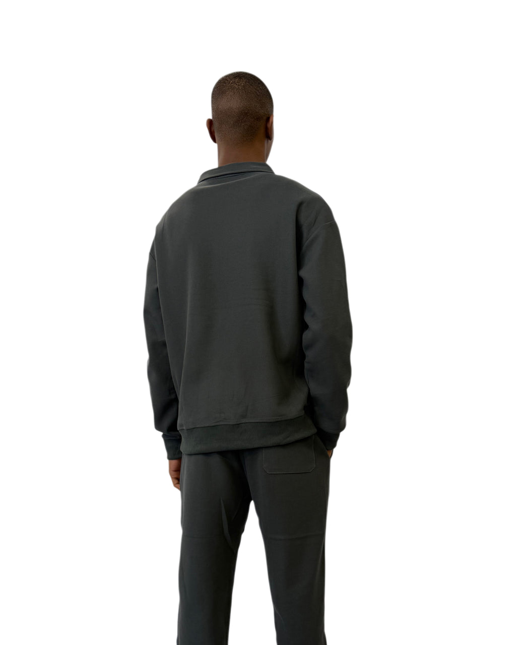 FW Tracksuit Two Piece with Zip Collar-Grey