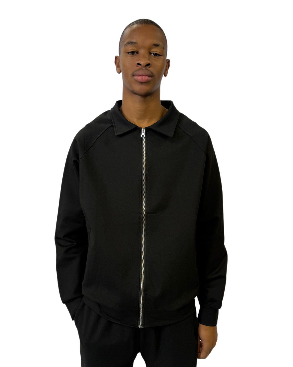 FW Zip-Up Midnight Edge Tracksuit Set-Black