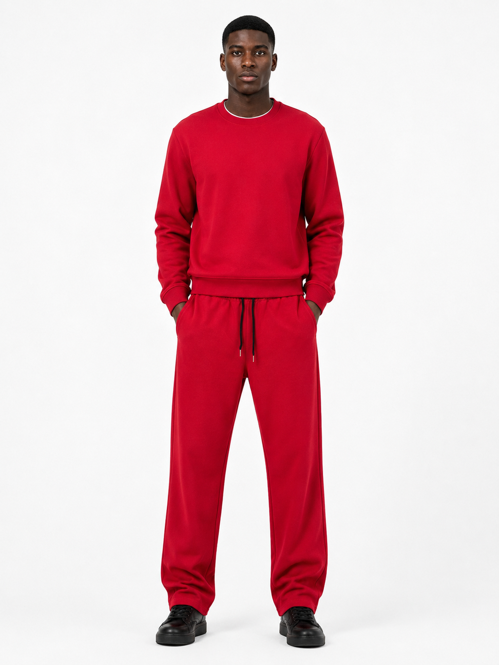 Comfort Cotton Tracksuit Set - Red