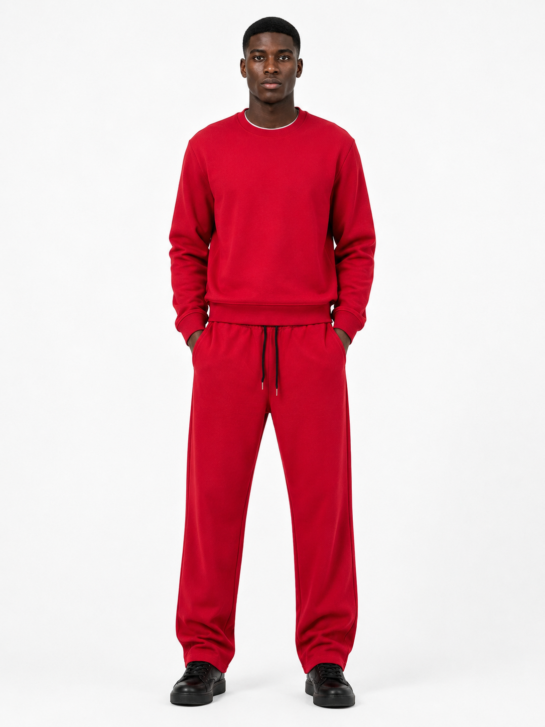 Comfort Cotton Tracksuit Set - Red