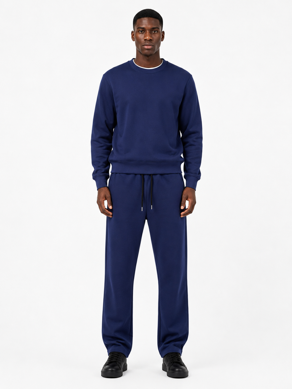 Comfort Cotton Tracksuit Set - Navy