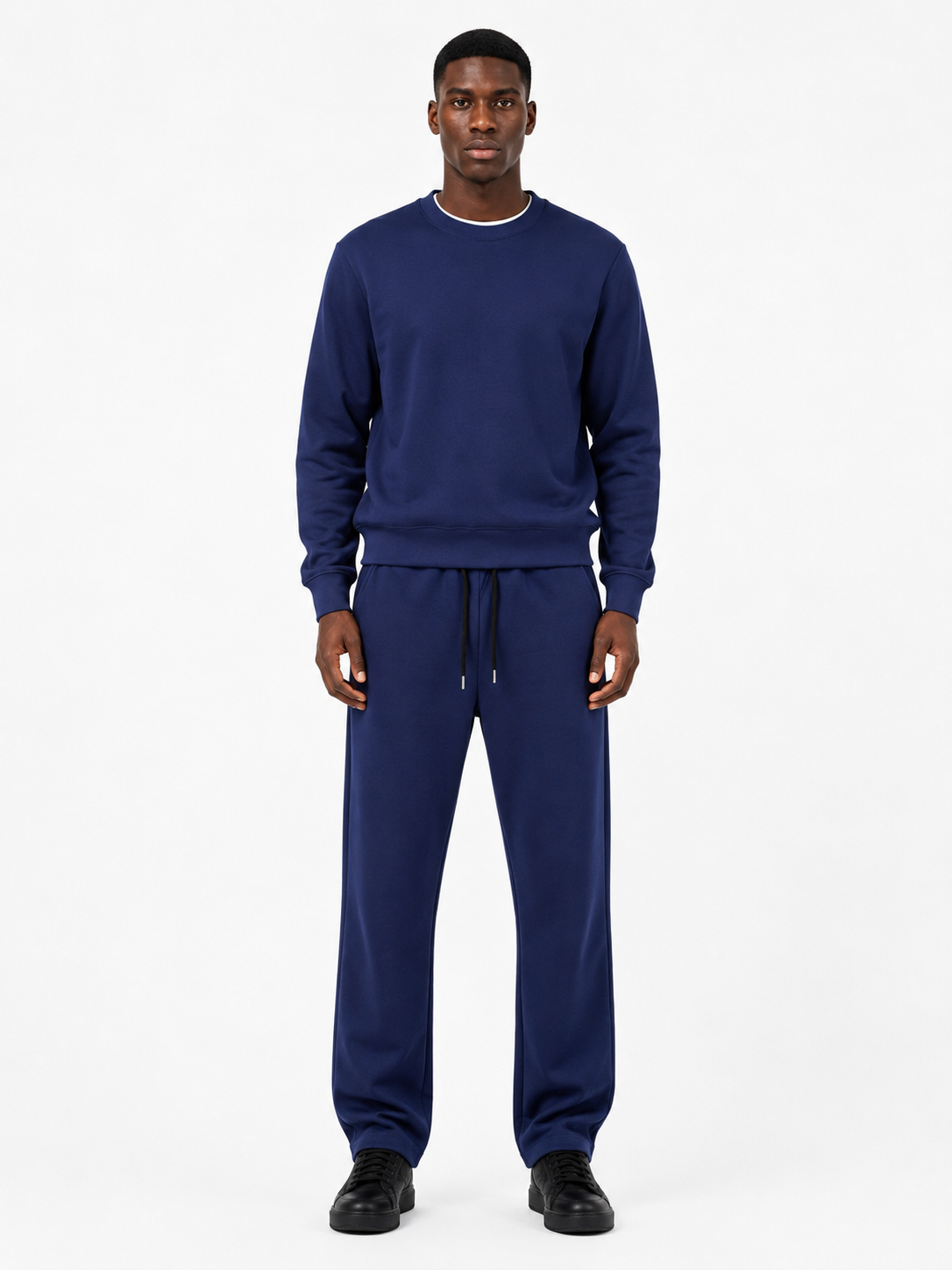 Comfort Cotton Tracksuit Set - Navy