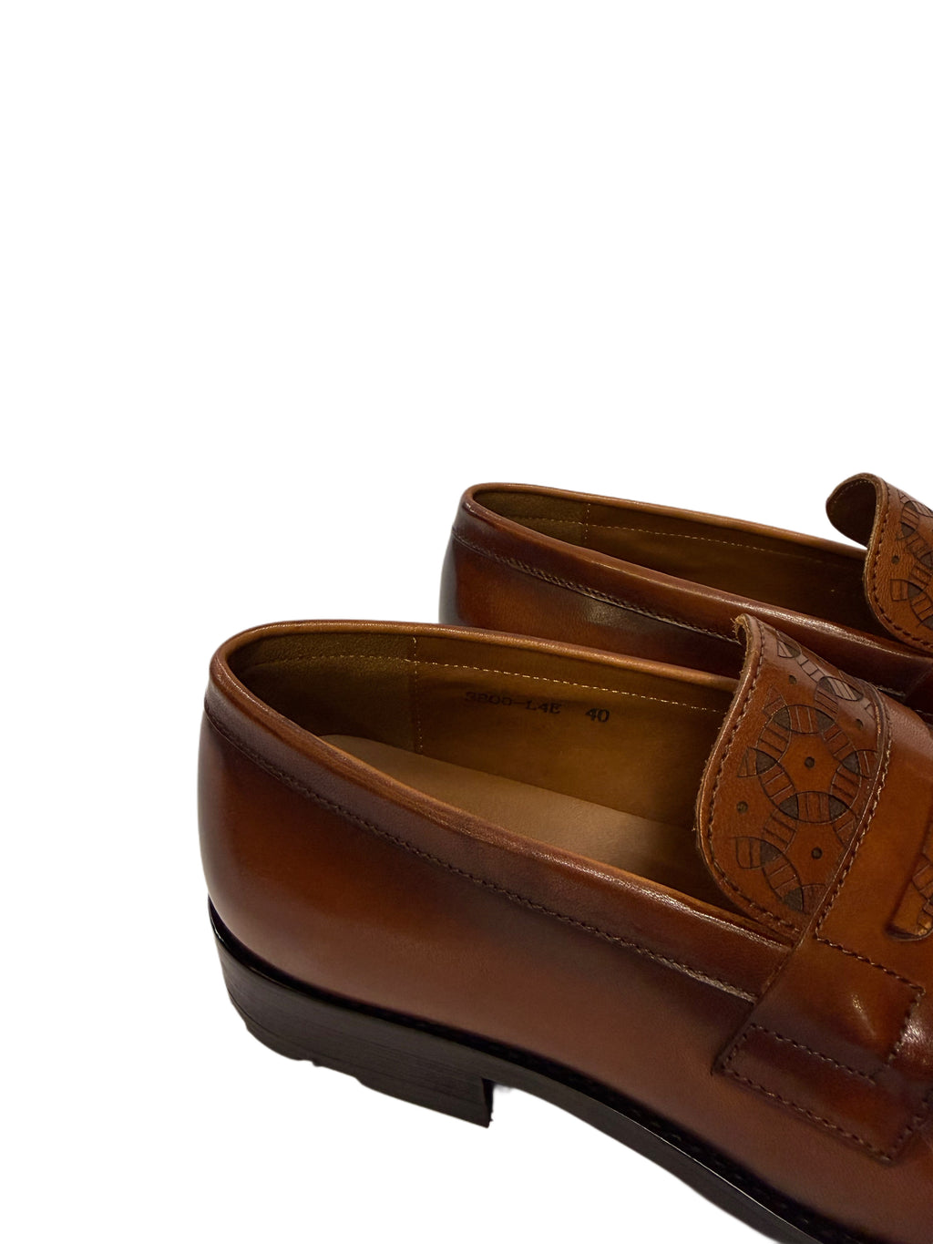 Woven Leather Loafers - Brown