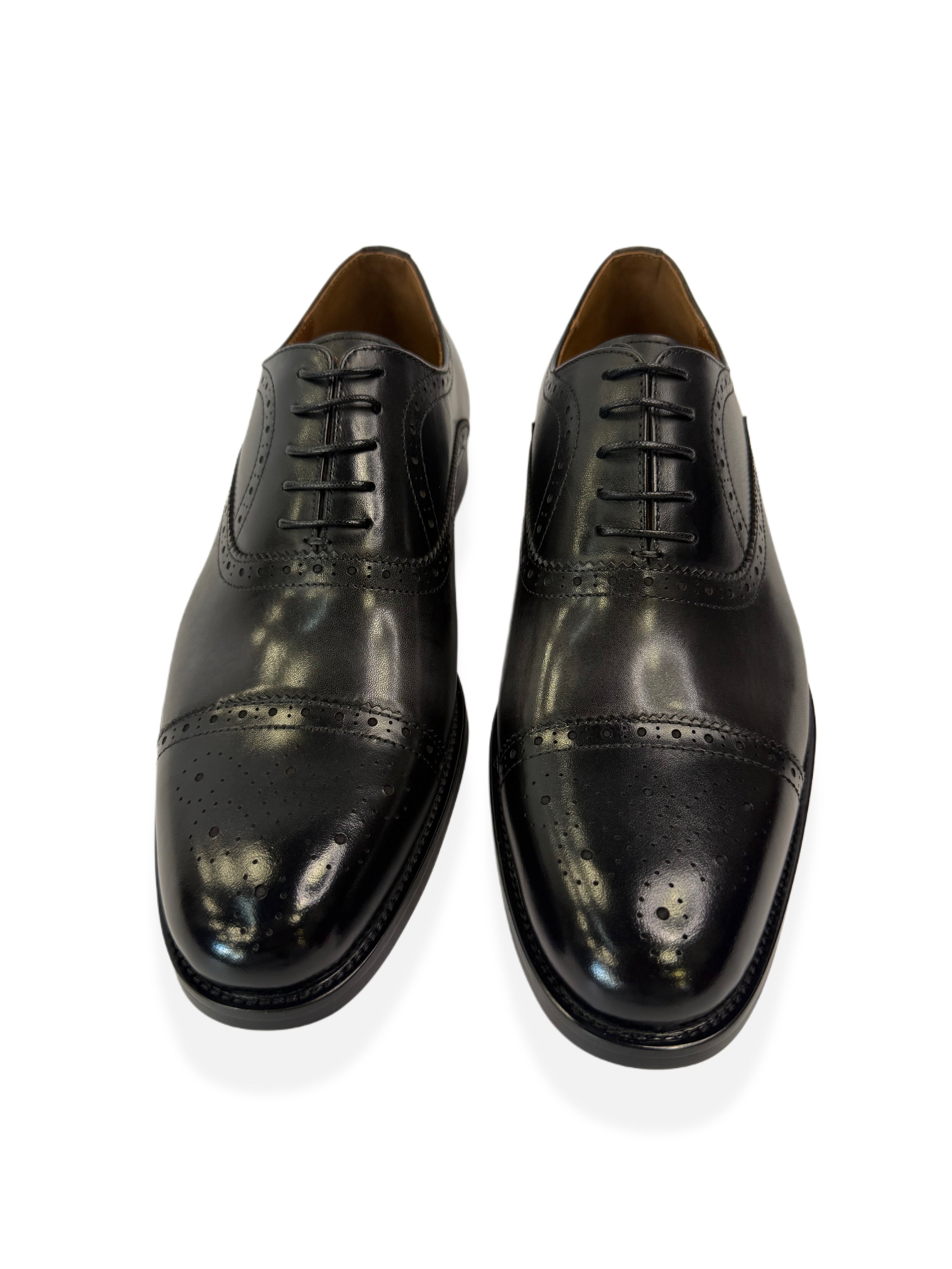 Men’s Classic Oxford Dress Shoes - Black and Grey