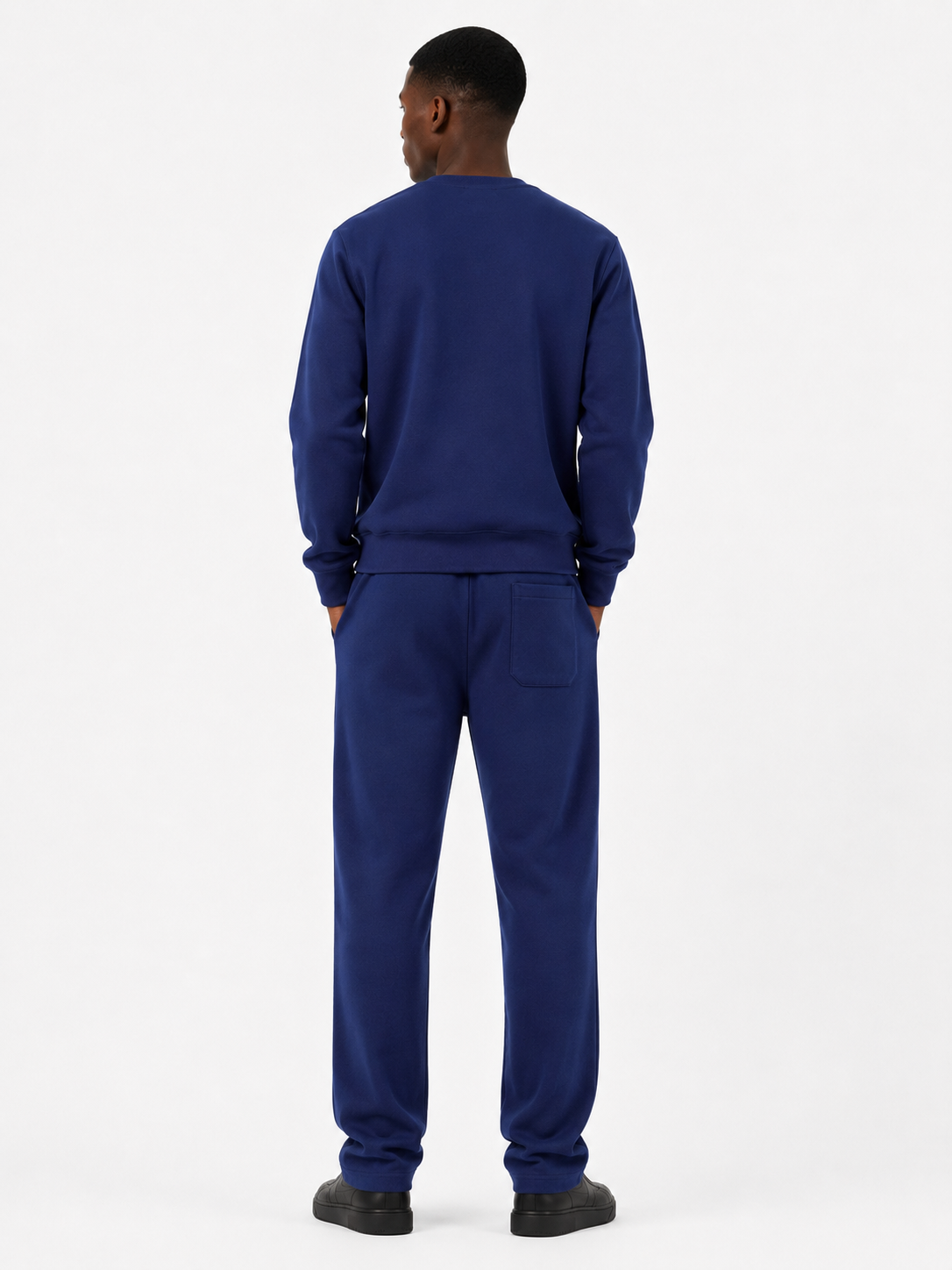 Comfort Cotton Tracksuit Set - Navy