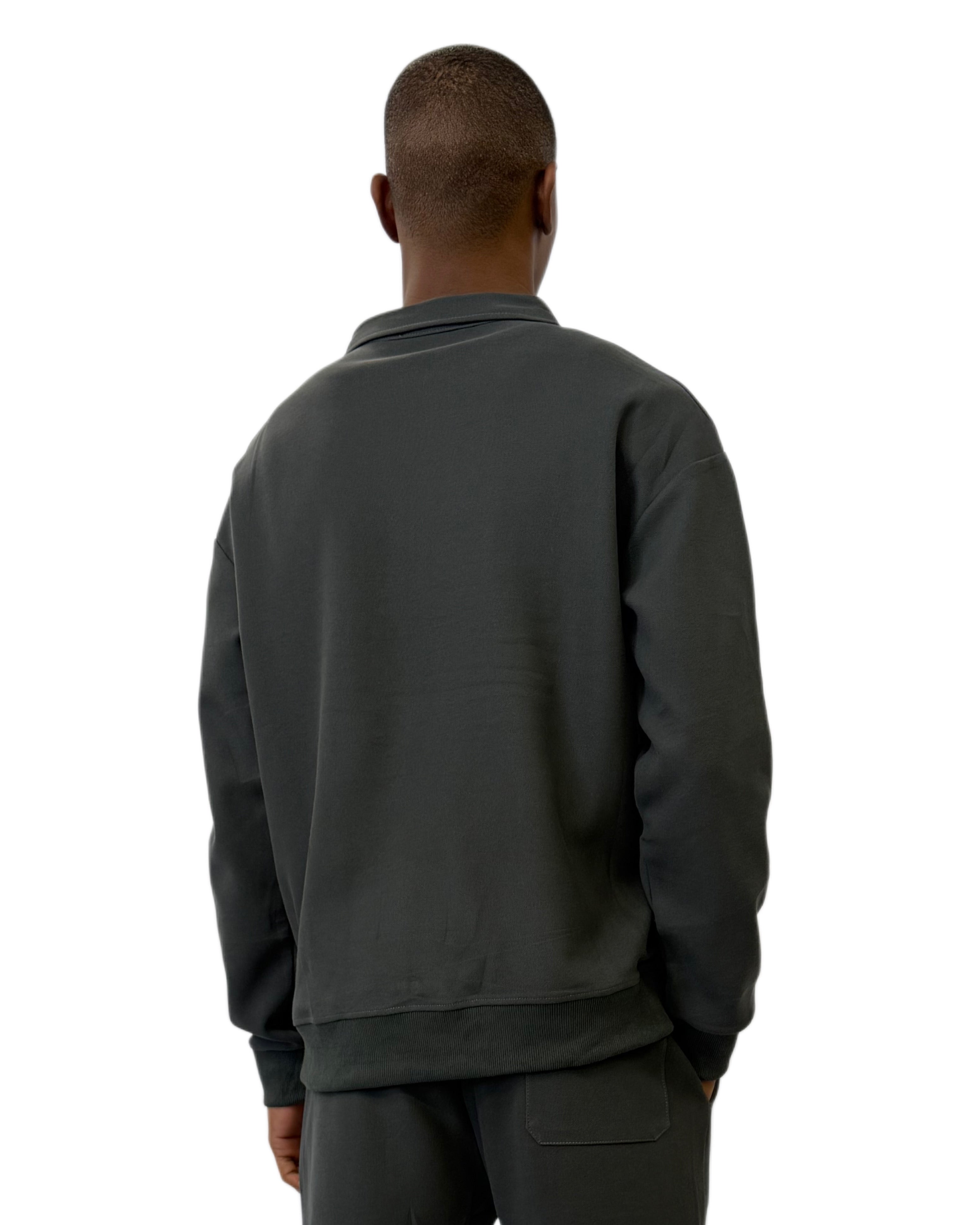 FW Tracksuit Two Piece with Zip Collar-Grey