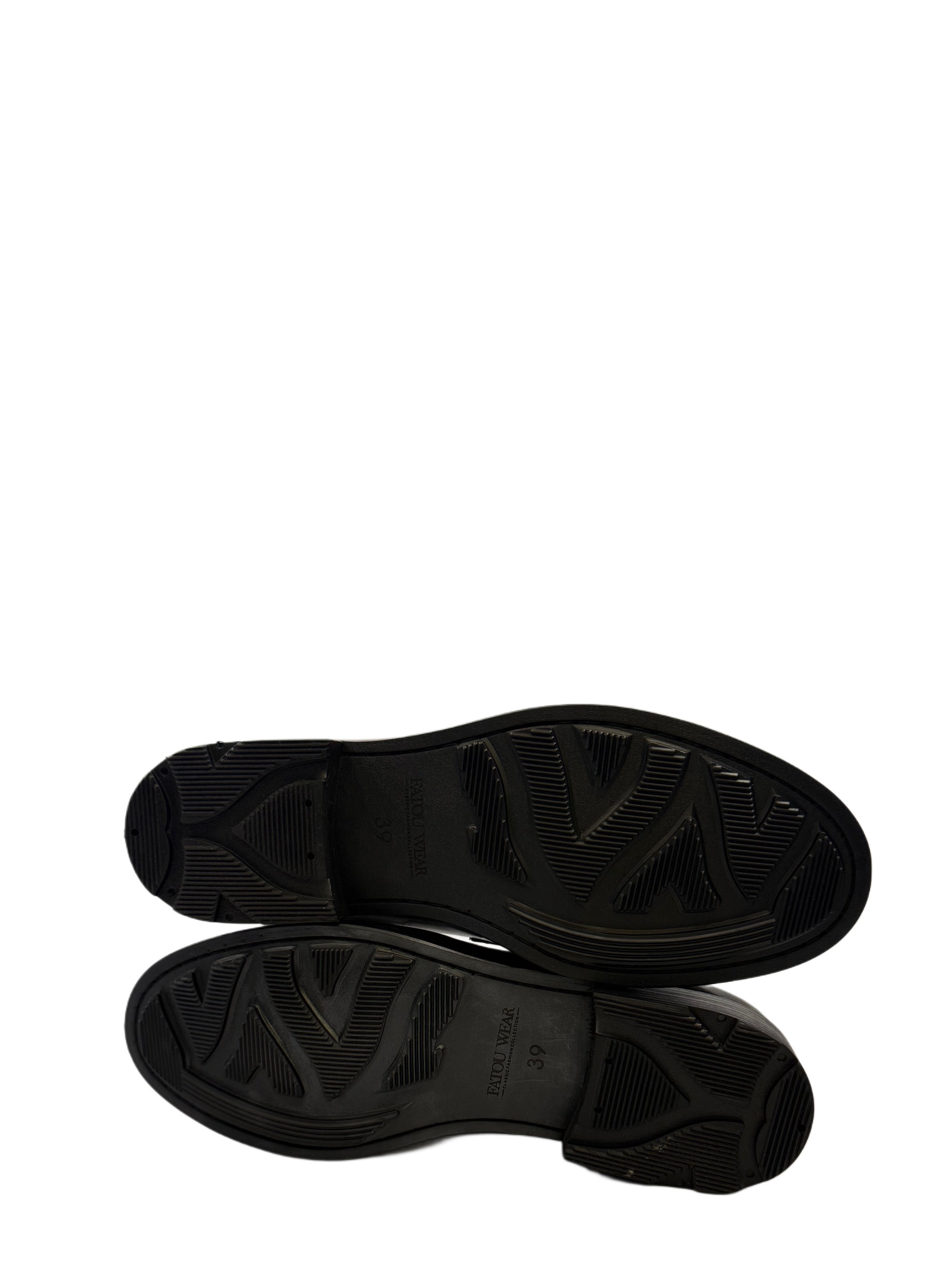 Woven Leather Penny Loafers - Khaki