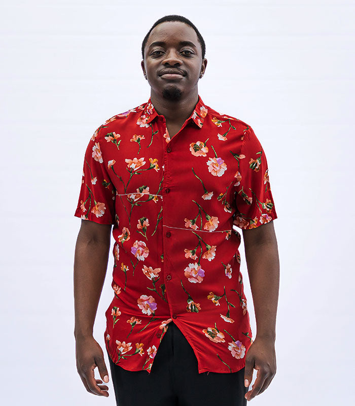 Floral Short Sleeve-Shirt