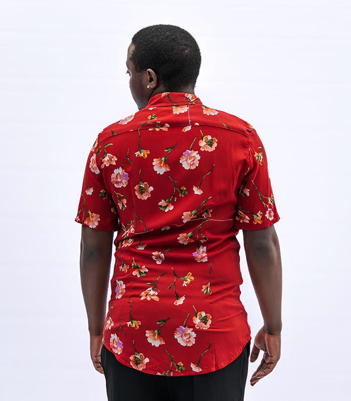 Floral Short Sleeve-Shirt