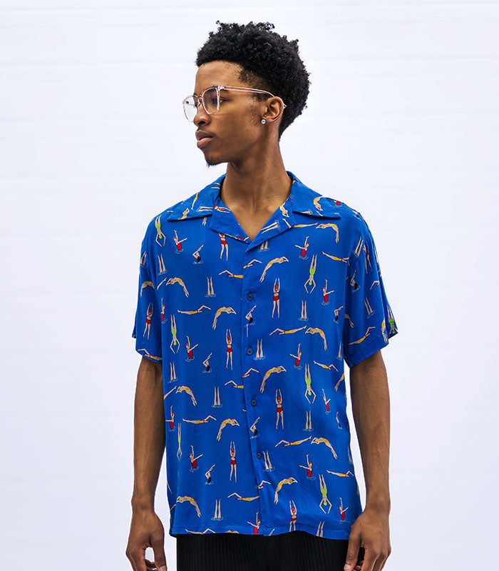 Blue Short-Sleeve Shirt