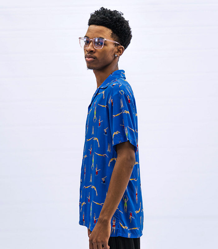 Blue Short-Sleeve Shirt