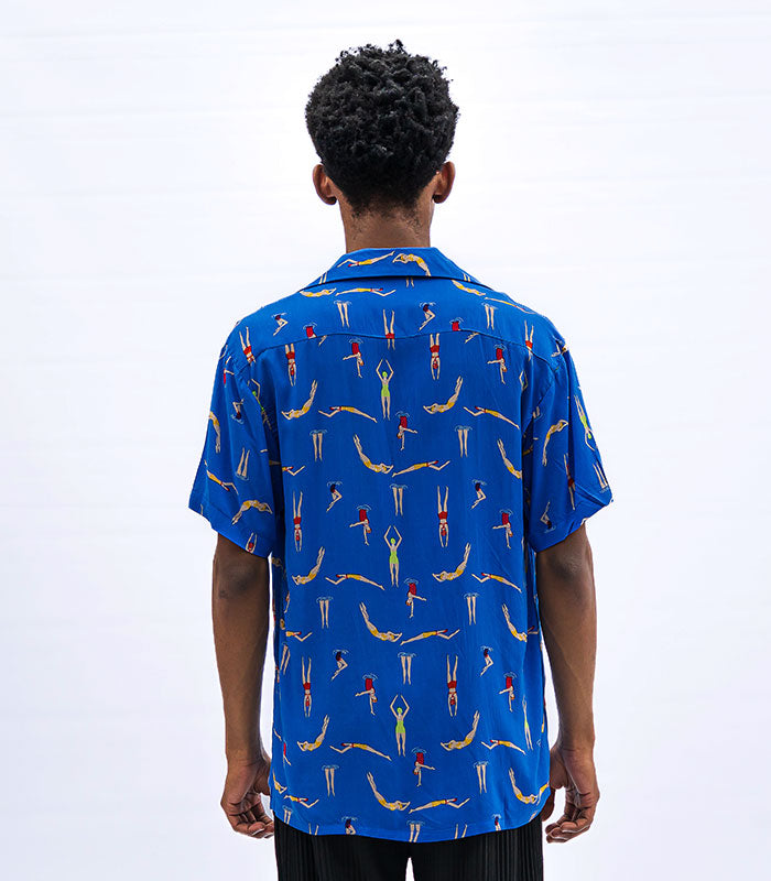 Blue Short-Sleeve Shirt