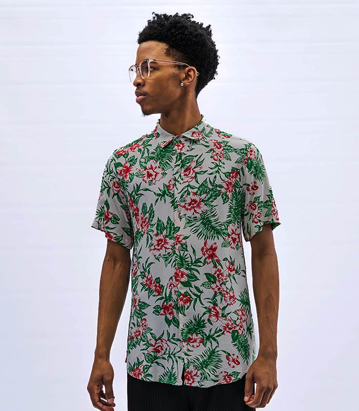 Floral Short-Sleeve Shirt