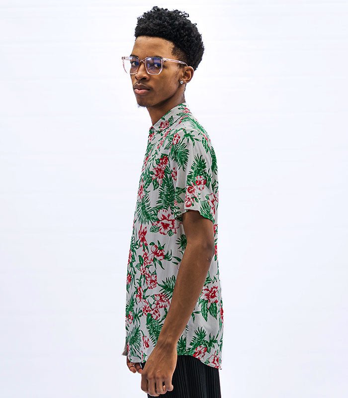Floral Short-Sleeve Shirt