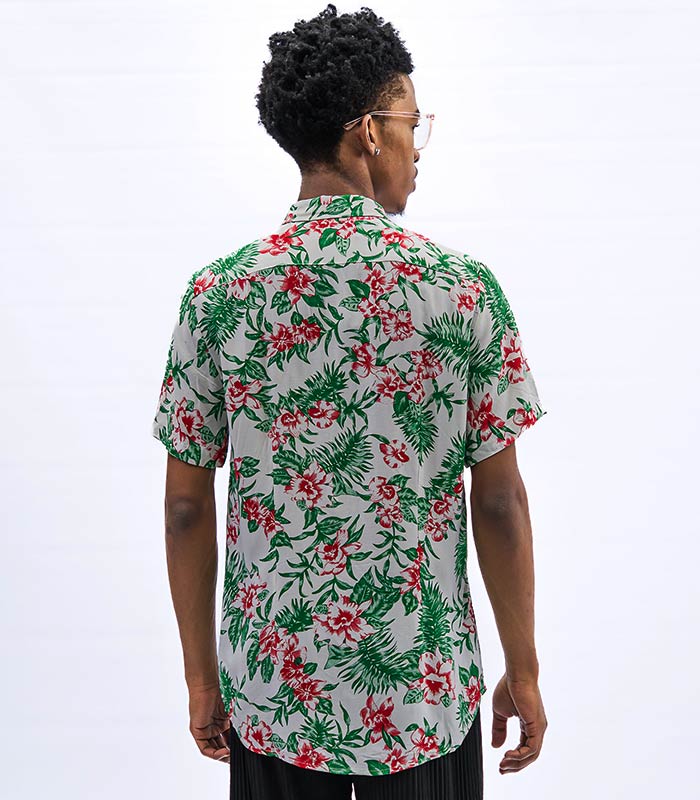 Floral Short-Sleeve Shirt