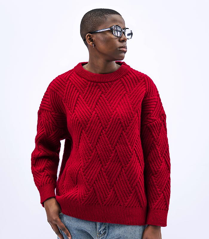 Red Knitted Jersey