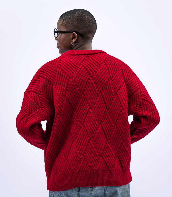 Red Knitted Jersey