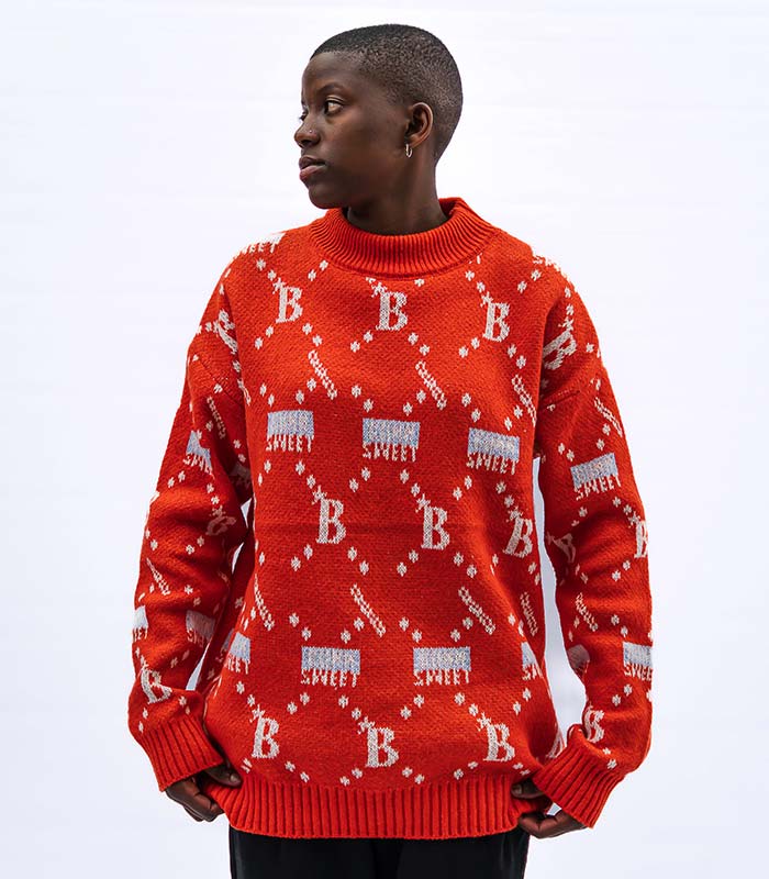 Orange Knitted Jersey