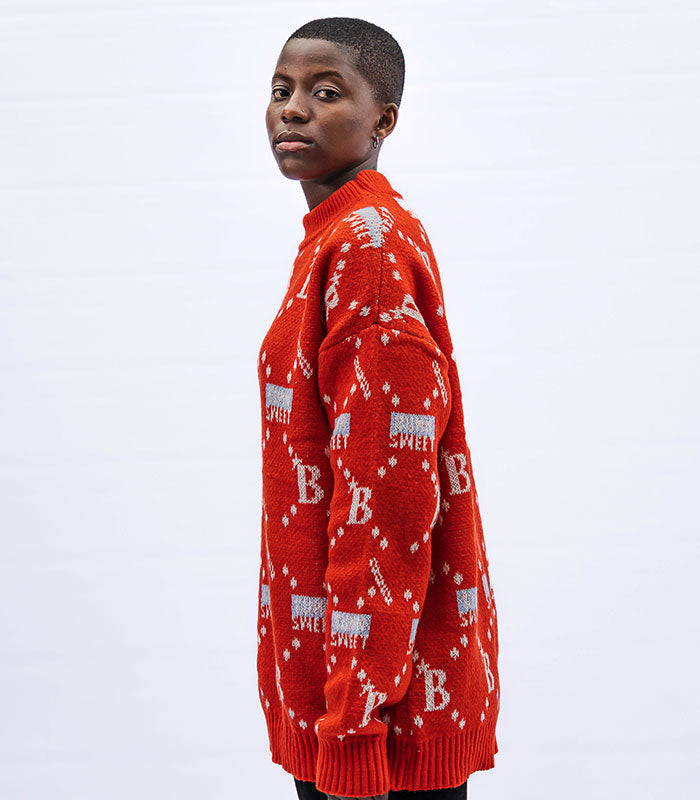 Orange Knitted Jersey